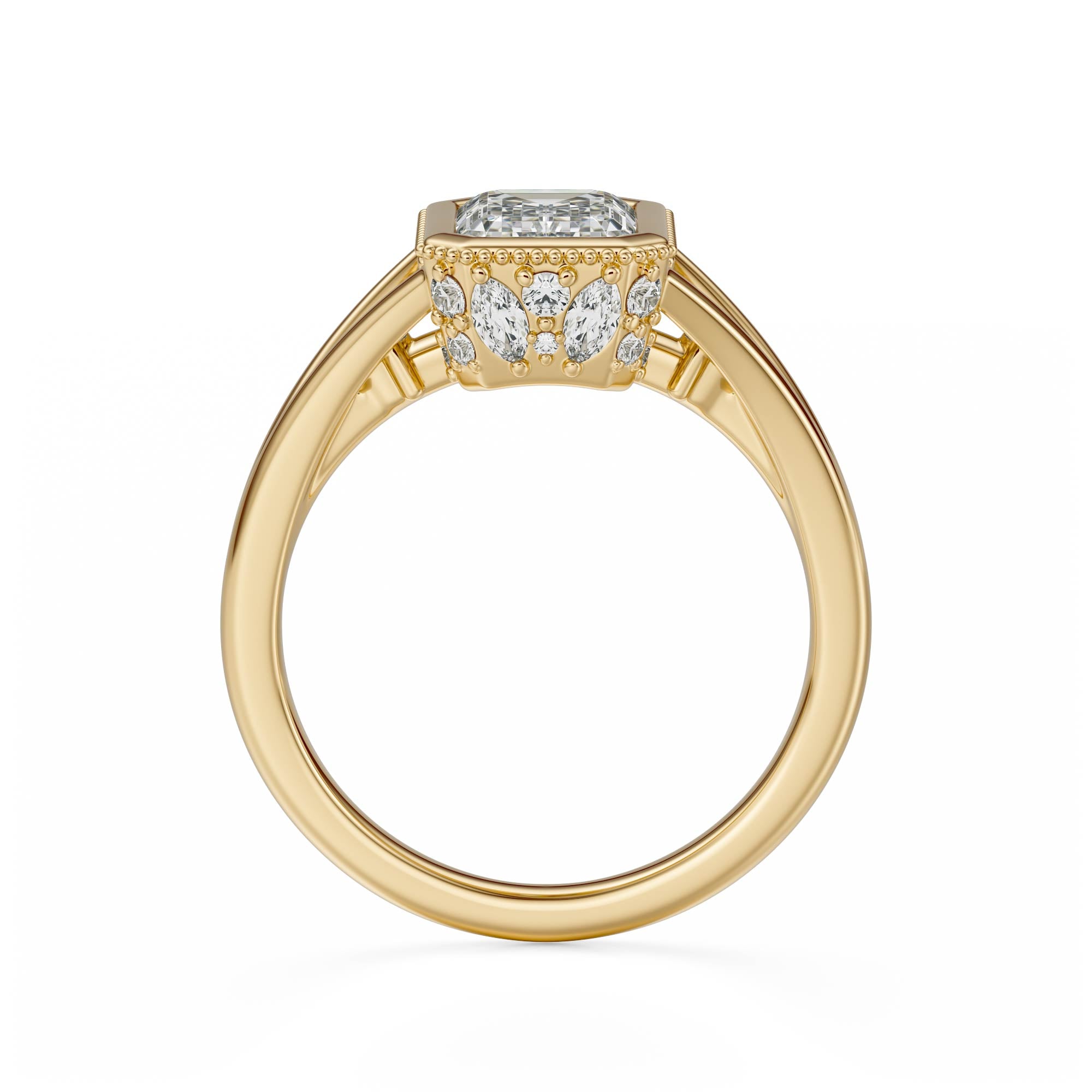 The Sitara Ring | Emerald Cut - Lavender Creek Gems 