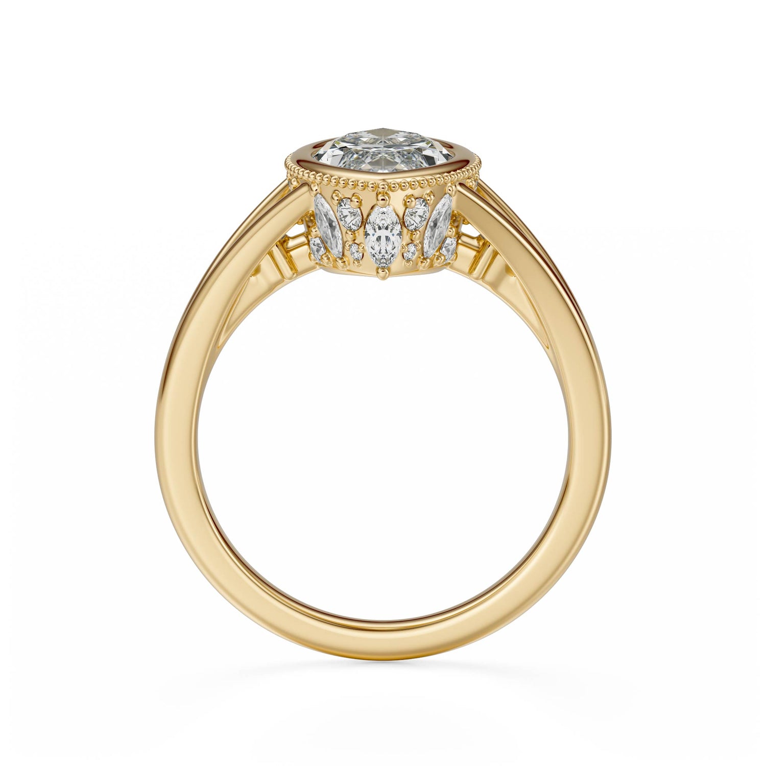 The Sitara Ring | Marquise | Setting Only - Lavender Creek Gems 