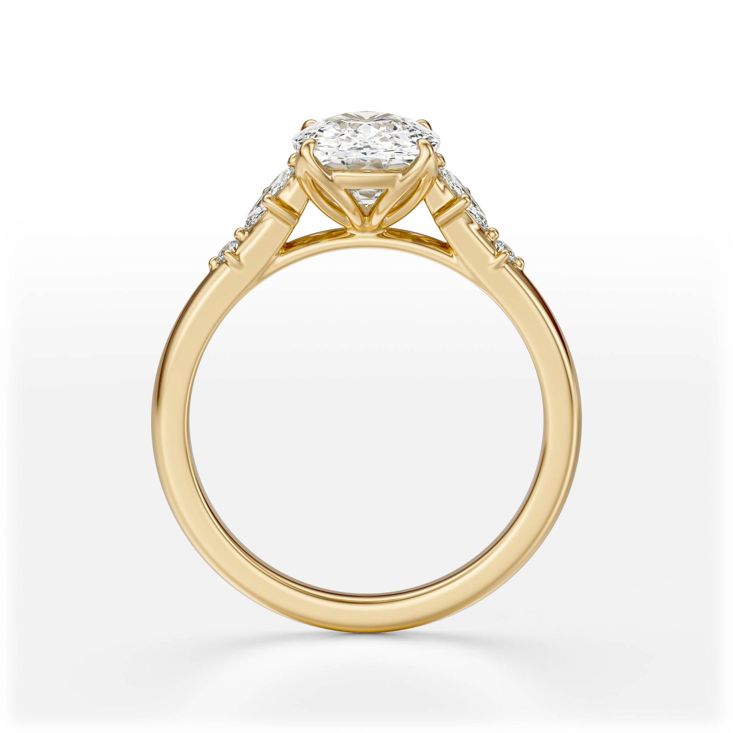 The Skye Ring | Elongated Cushion | Setting Only - Lavender Creek Gems 