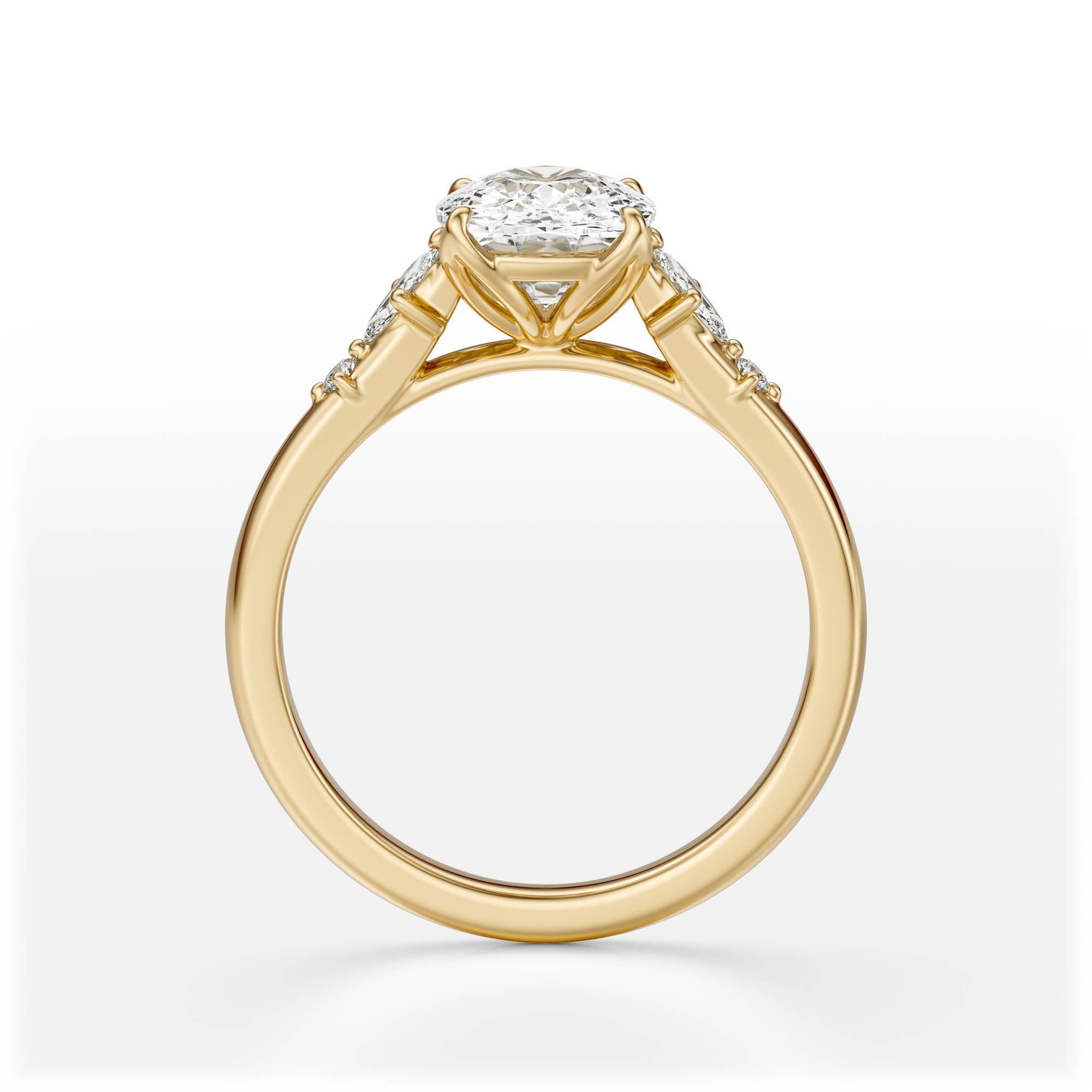 The Skye Ring | Elongated Cushion | Setting Only - Lavender Creek Gems 