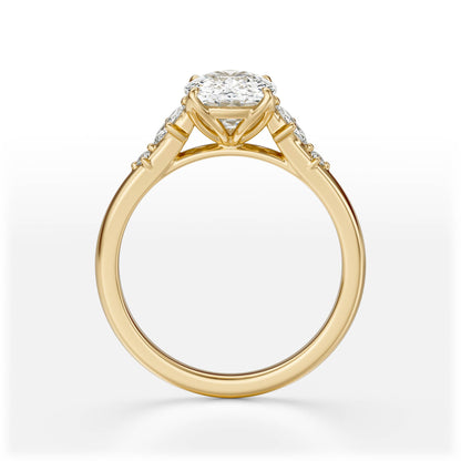 The Skye Ring | Elongated Cushion | Setting Only - Lavender Creek Gems 