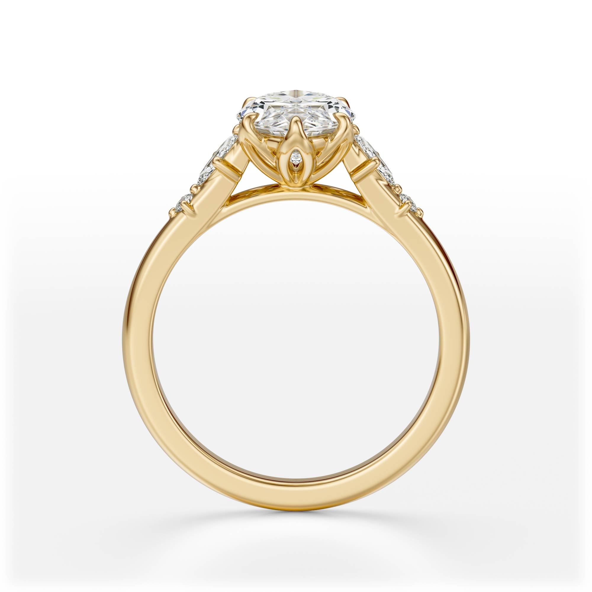 The Skye Ring | Marquise | Setting Only - Lavender Creek Gems 