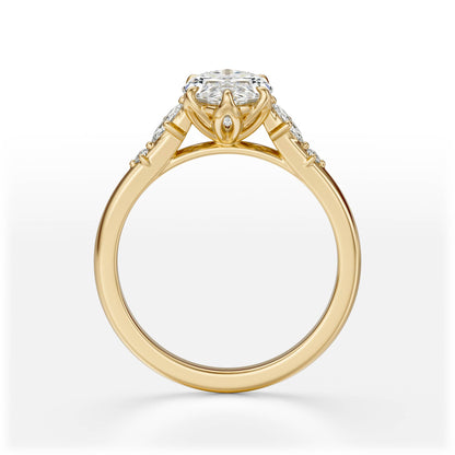 The Skye Ring | Marquise | Setting Only - Lavender Creek Gems 