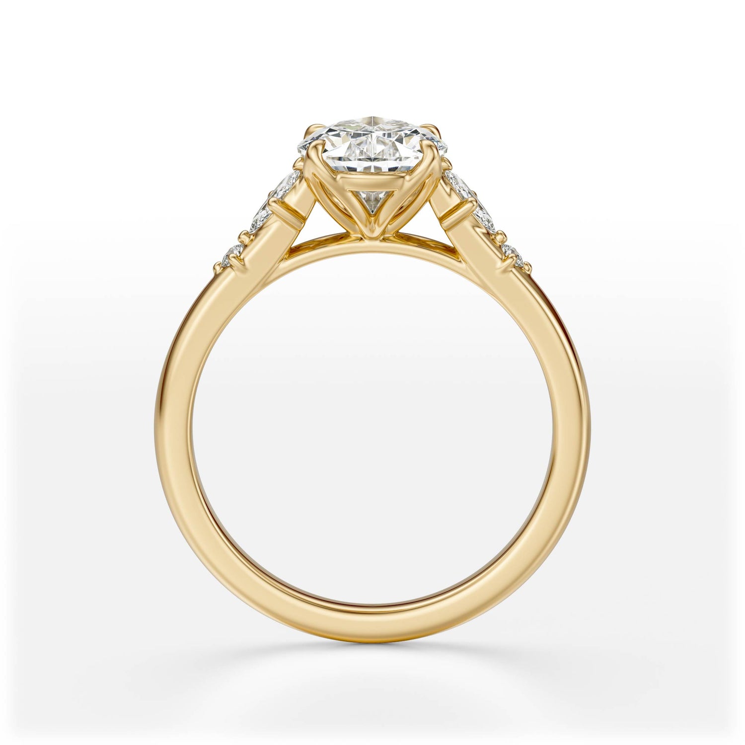 The Skye Ring | Pear | Setting Only - Lavender Creek Gems 