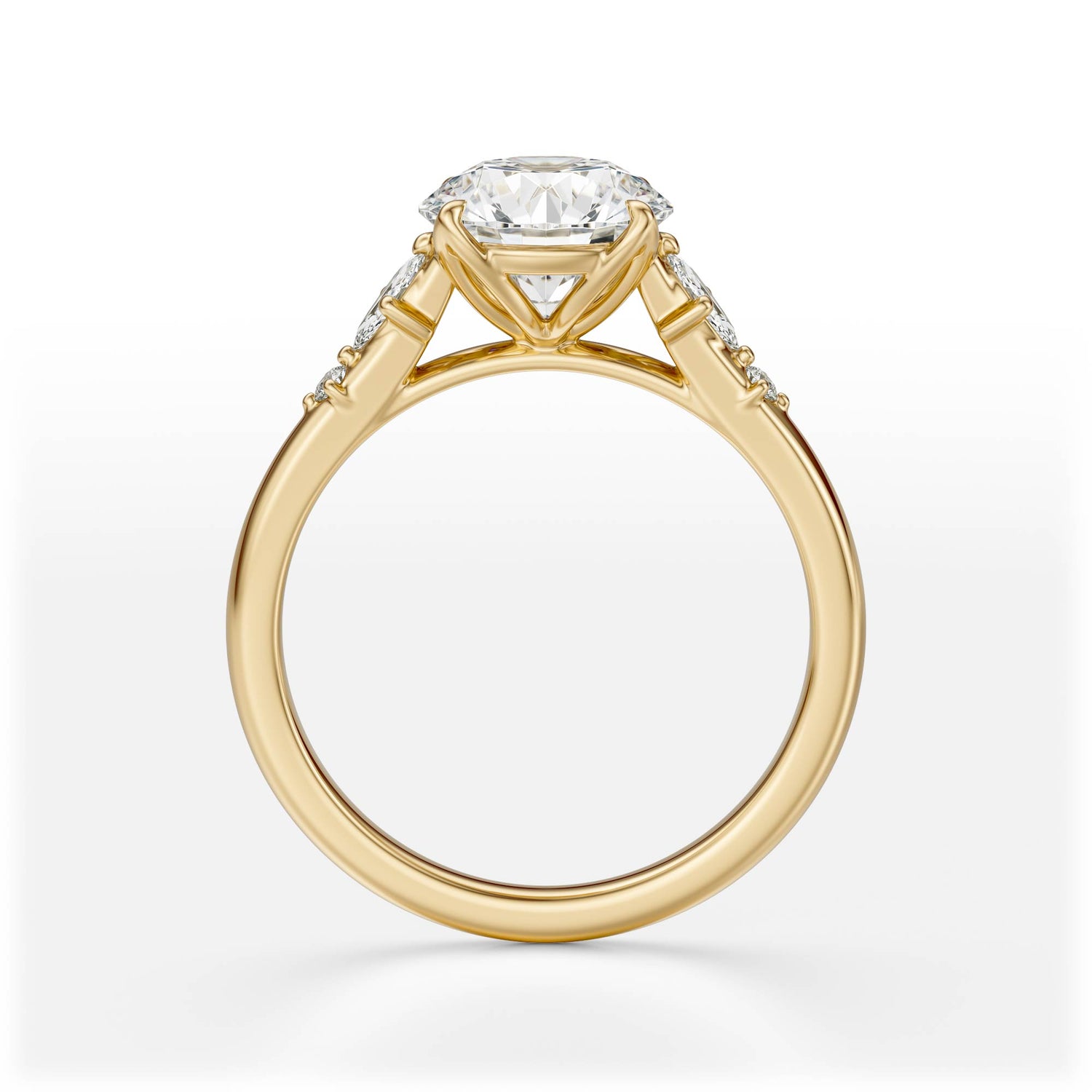 The Skye Ring | Round | Setting Only - Lavender Creek Gems 