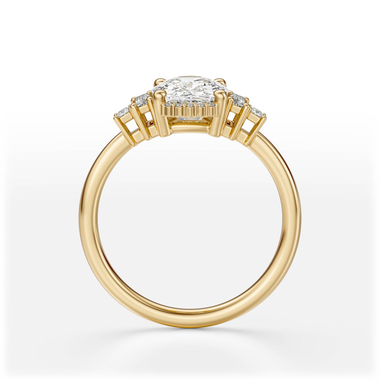 The Sura Ring | Elongated Cushion | Setting Only