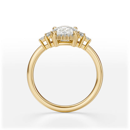 The Sura Ring | Elongated Cushion | Setting Only