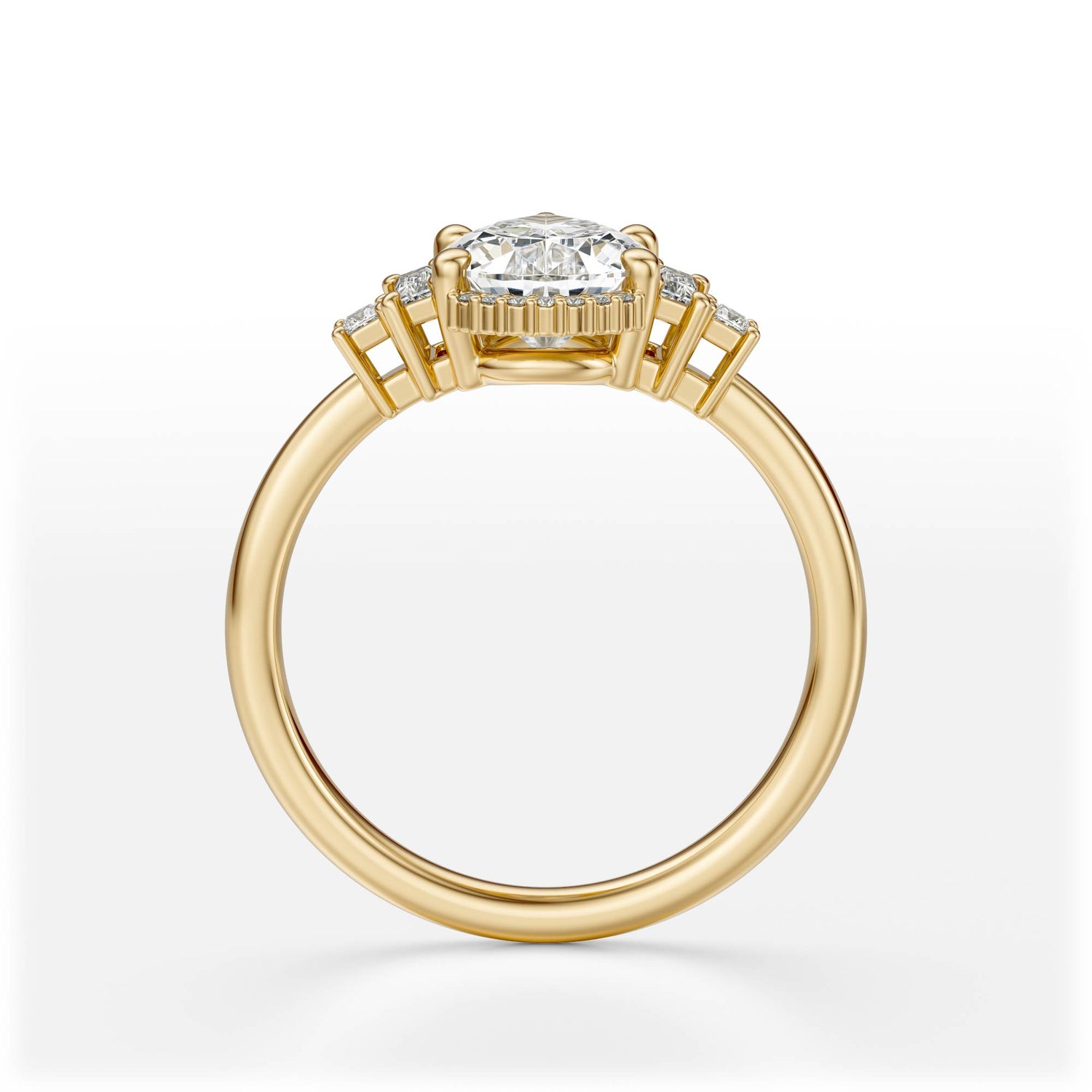 The Sura Ring | Pear | Setting Only