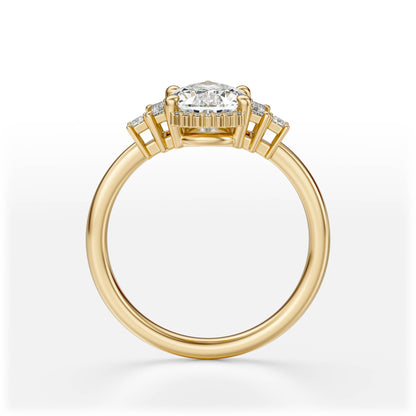 The Sura Ring | Pear | Setting Only