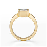 The Veil Ring | Emerald Cut - Lavender Creek Gems 