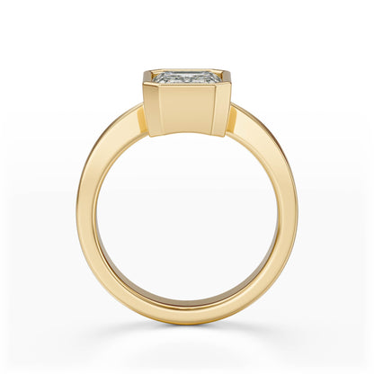 The Veil Ring | Emerald Cut - Lavender Creek Gems 