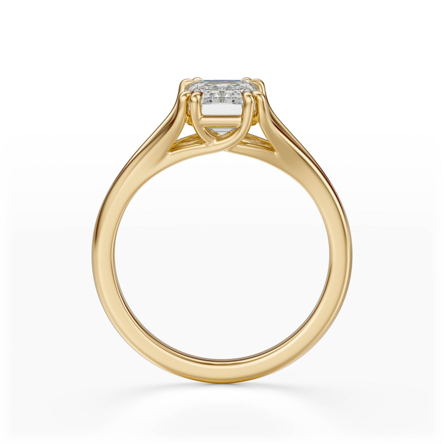 The Weaver Ring | Emerald Cut | Setting Only - Lavender Creek Gems 