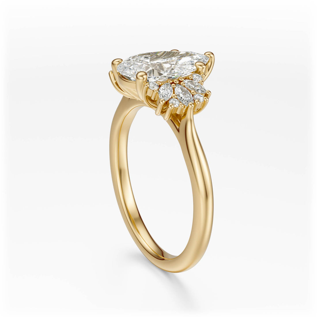 The Ambrosia Ring | Pear - Lavender Creek Gems 