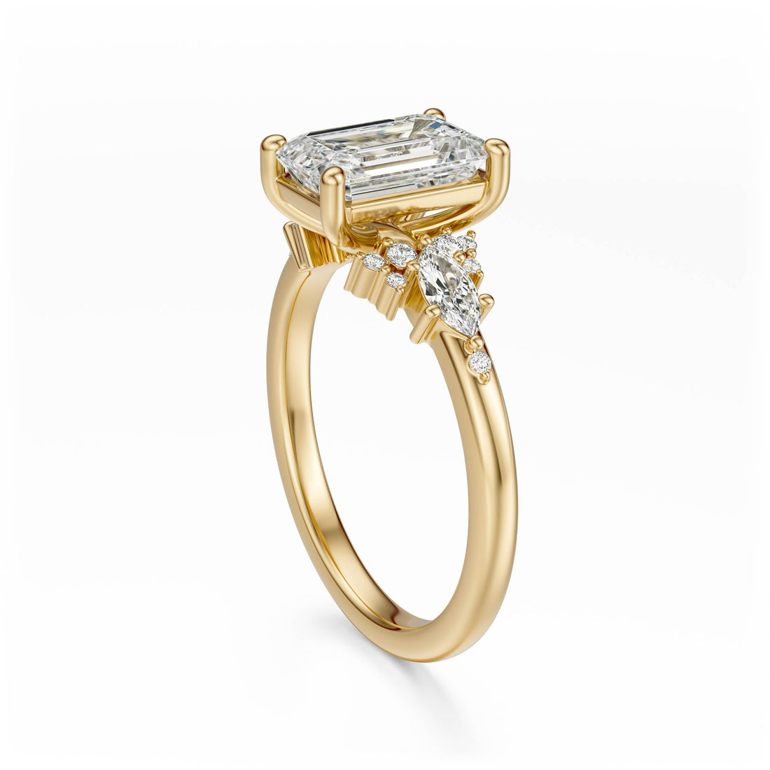 The Ascendant Ring | Emerald Cut - Lavender Creek Gems 
