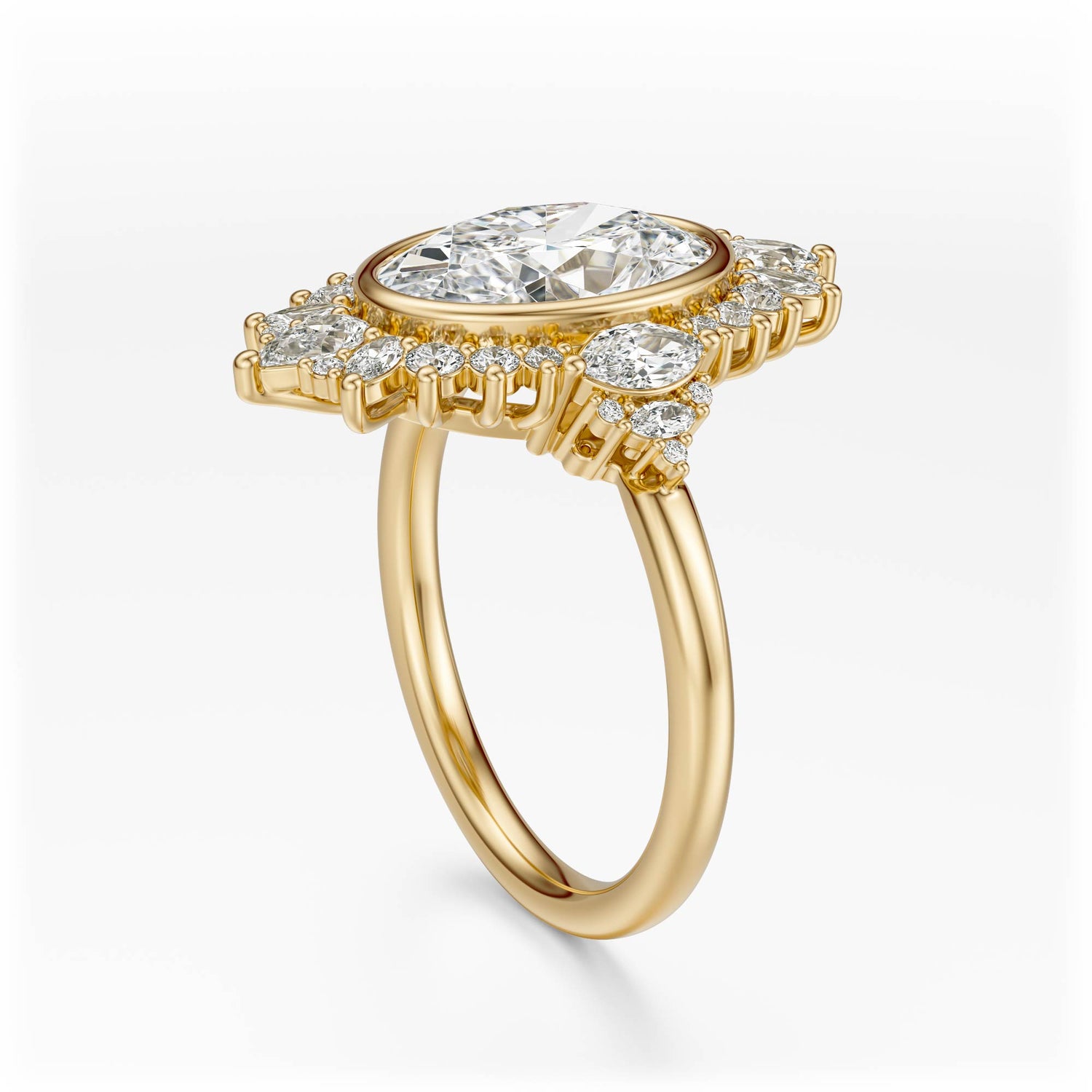 The Ethereal Ring | Oval | Setting Only