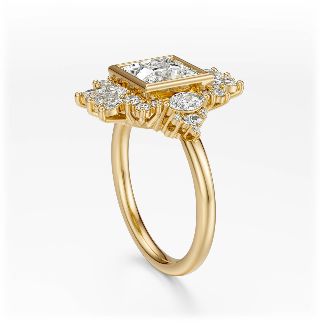 The Ethereal Ring | Princess | Setting Only - Lavender Creek Gems 