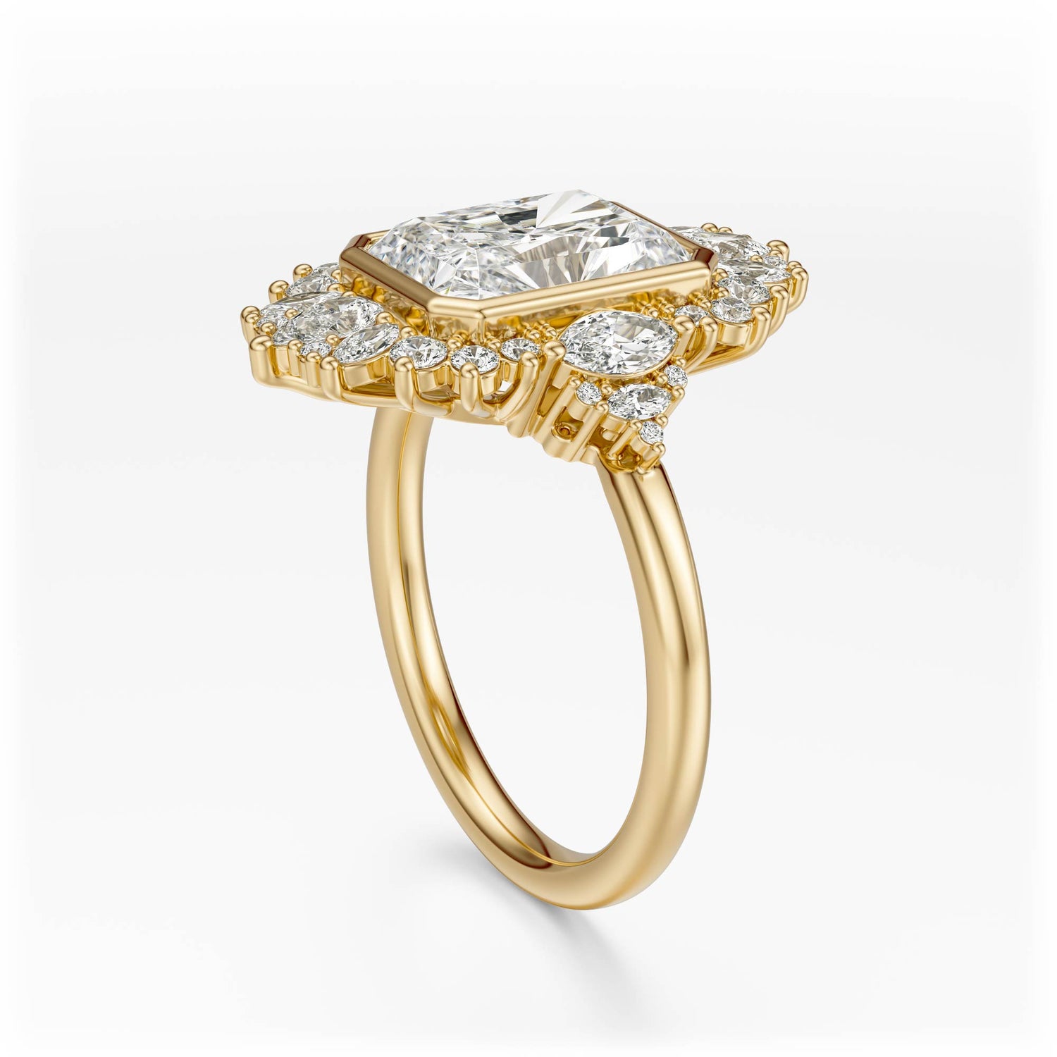 The Ethereal Ring | Radiant | Setting Only