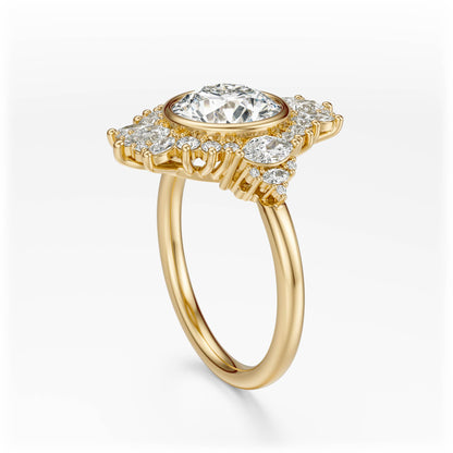 The Ethereal Ring | Round | Setting Only