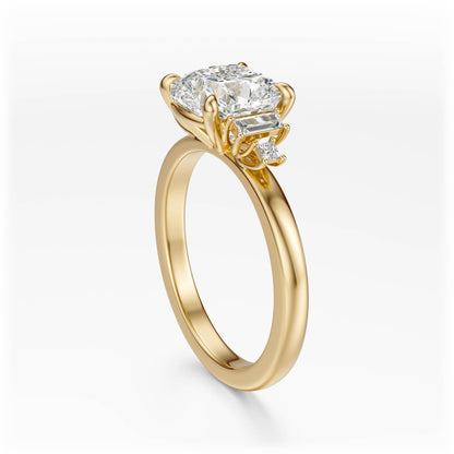 The Elevated Mira Ring | Cushion | Setting Only