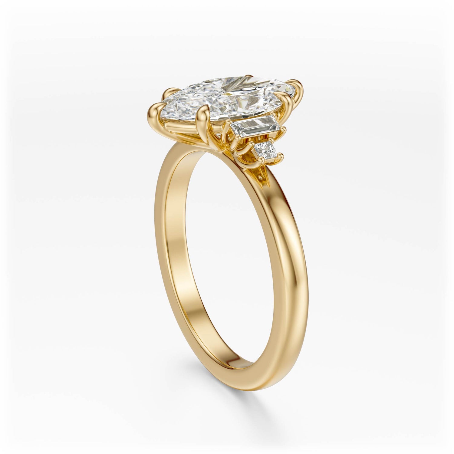 The Elevated Mira Ring | Marquise | Setting Only