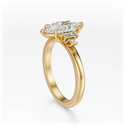 The Elevated Mira Ring | Marquise | Setting Only