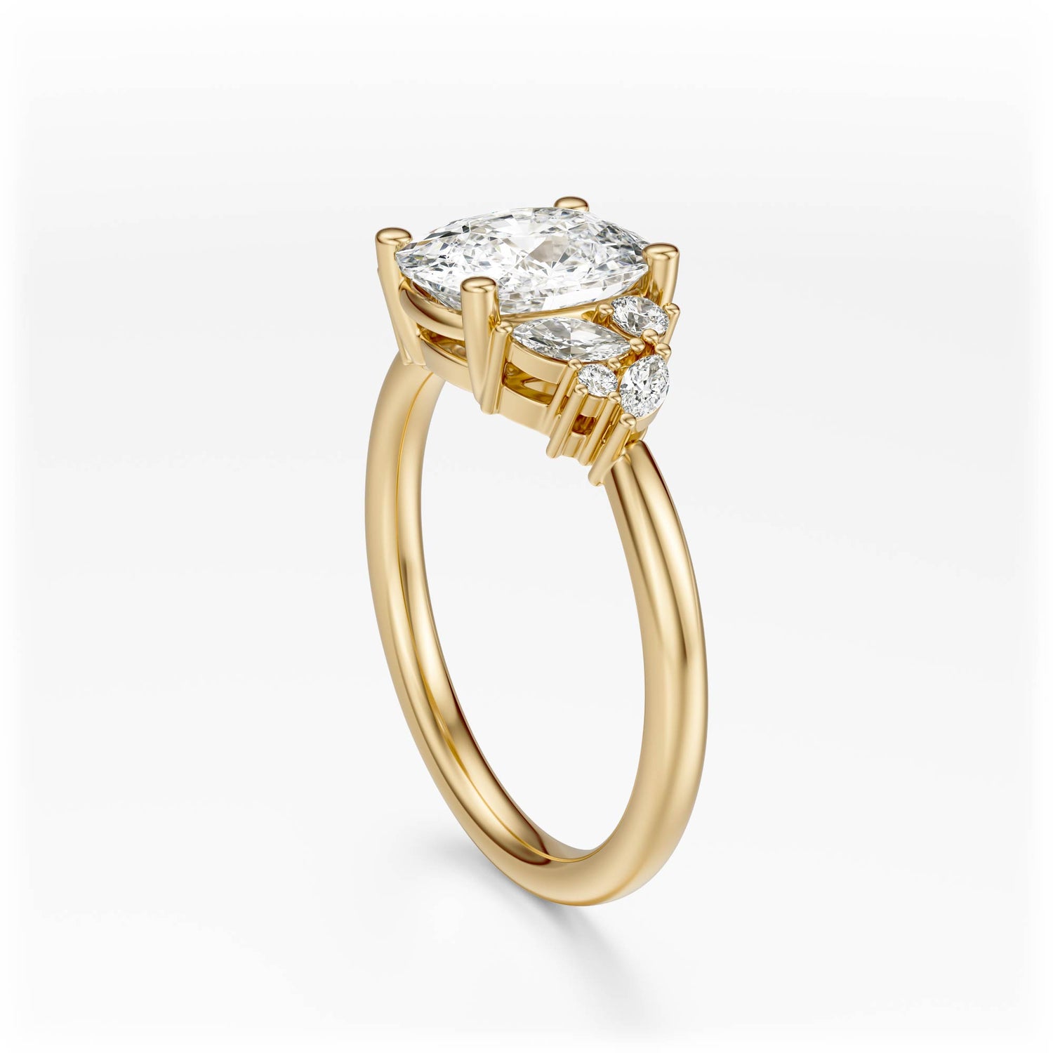 The Laurel Ring | Elongated Cushion