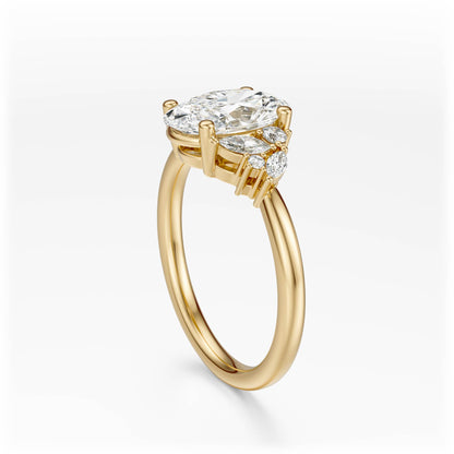 The Laurel Ring | Oval | Setting Only