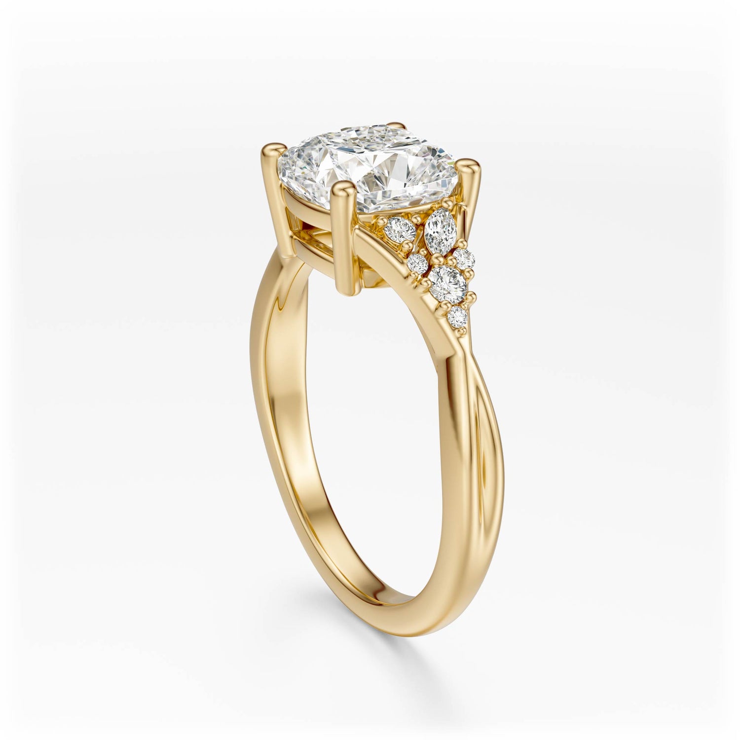 The Lyria Ring | Cushion | Setting Only