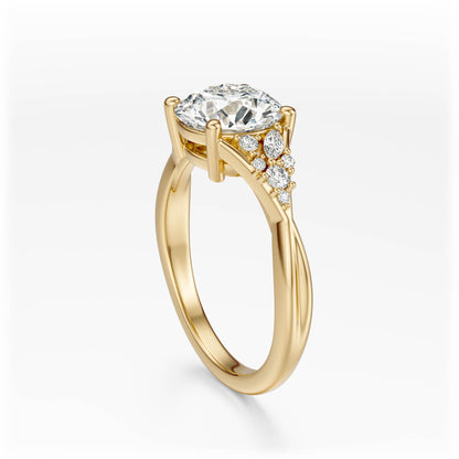 The Lyria Ring | Round | Setting Only