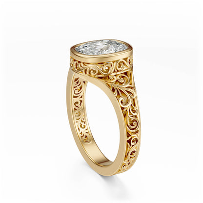 The Endearment Ring | Elongated Cushion - Lavender Creek Gems 