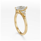 The Maeve Ring | Pear | Setting Only - Lavender Creek Gems 