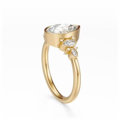 The All Bezel Maeve Ring | Pear | Setting Only