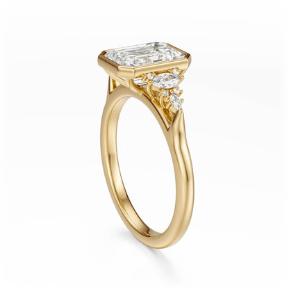 The Bezel Maeve Ring | Emerald Cut | Setting Only