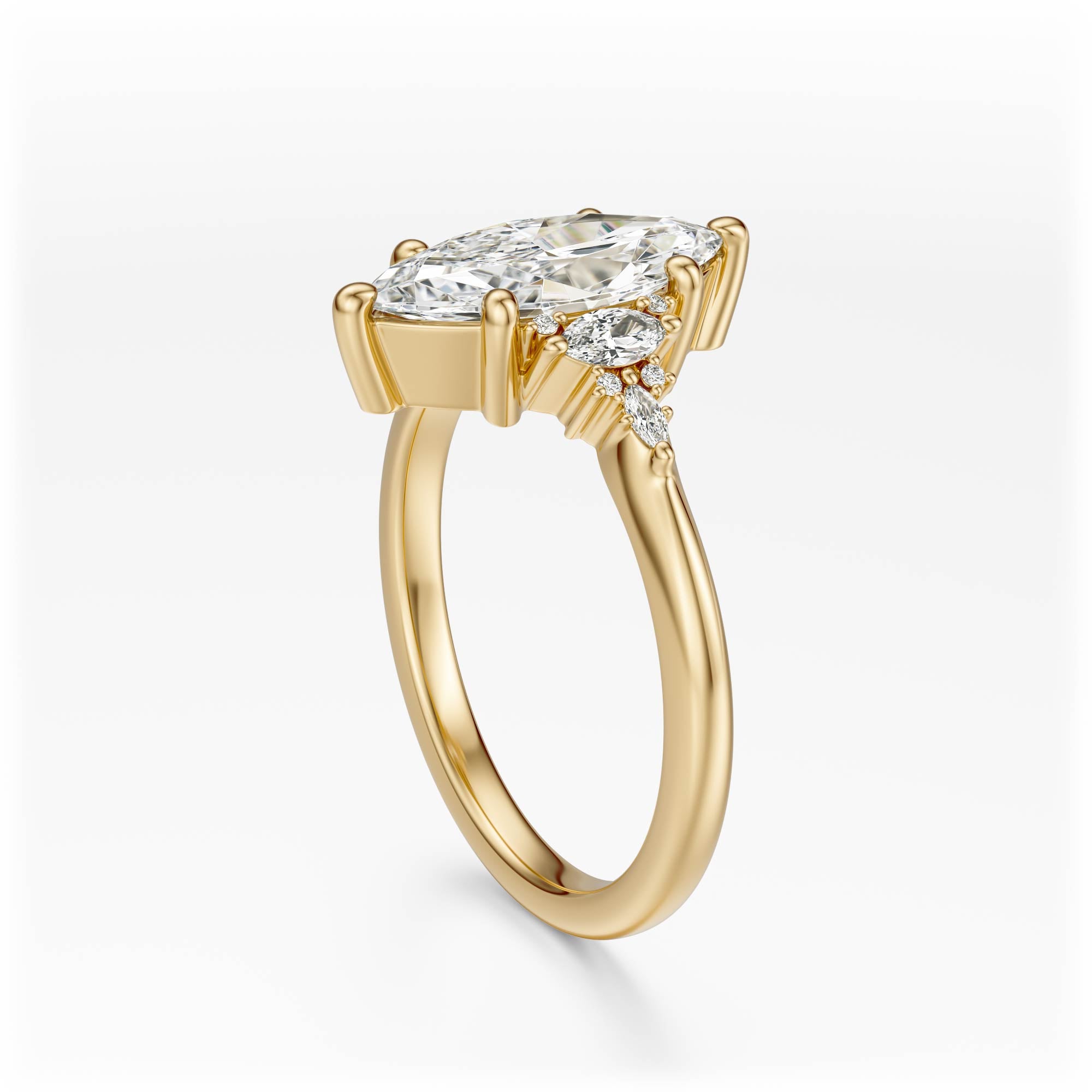 The Low Maeve Ring | Marquise | Setting Only