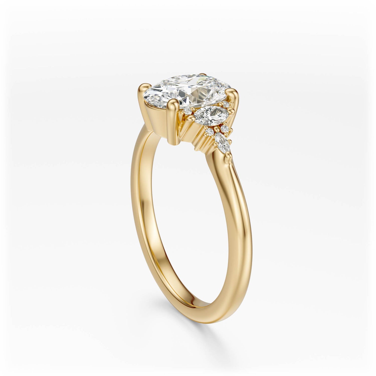 The Low Maeve Ring | Oval | Setting Only