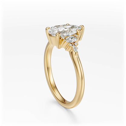 The Low Maeve Ring | Pear | Setting Only