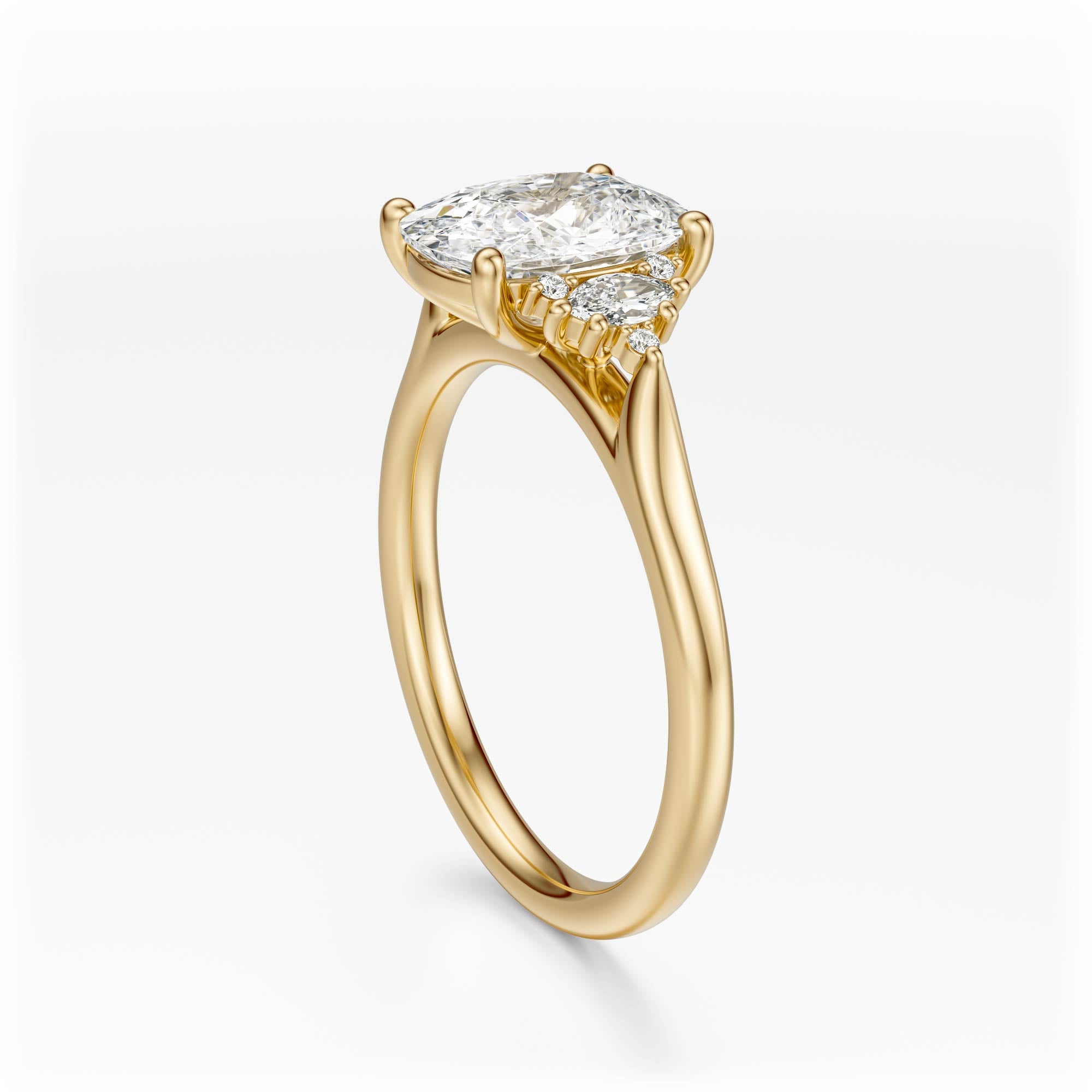 The Maren Ring | Elongated Cushion | Setting Only