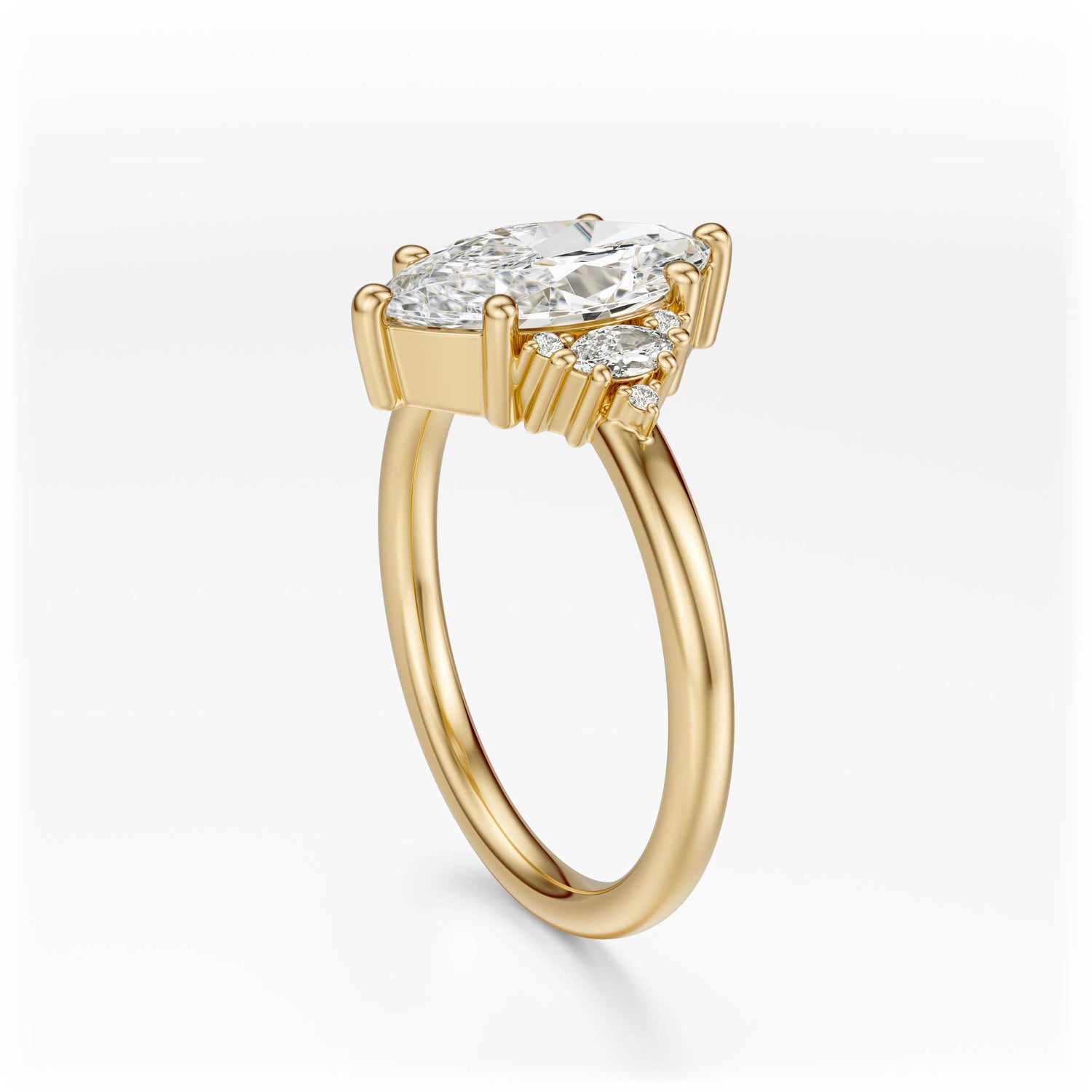 The Low Maren Ring | Marquise | Setting Only
