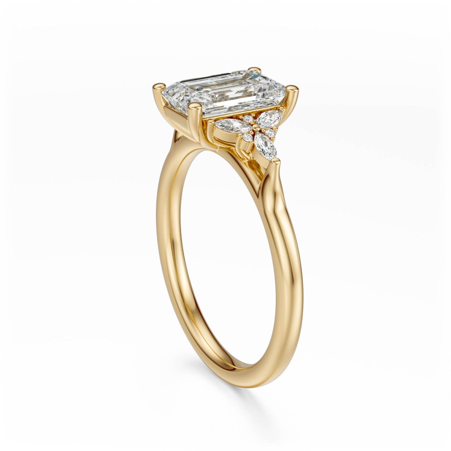 The Meadow Ring | Emerald Cut - Lavender Creek Gems 