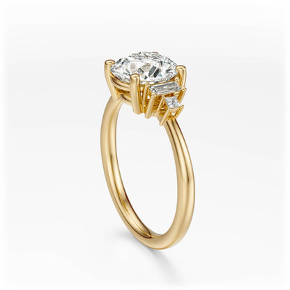 The Mira Ring | Round | Setting Only