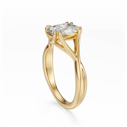 The Entwine Ring | Elongated Cushion - Lavender Creek Gems 