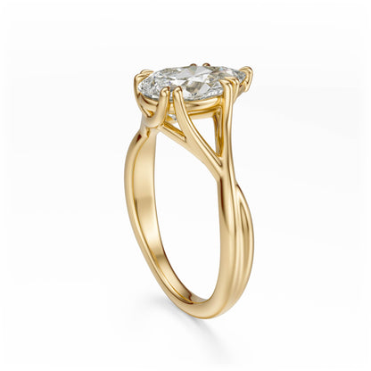 The Entwine Ring | Pear - Lavender Creek Gems 