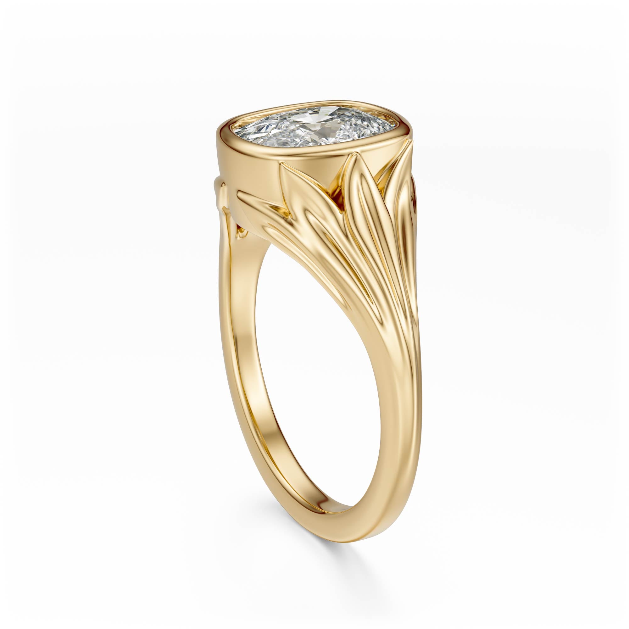The Nightbloom Ring | Elongated Cushion - Lavender Creek Gems 