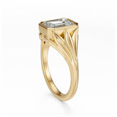 The Nightbloom Ring | Emerald Cut - Lavender Creek Gems 