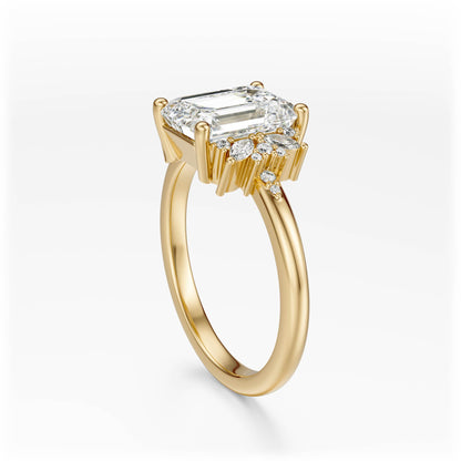 The Reverie Ring | Emerald Cut | Setting Only