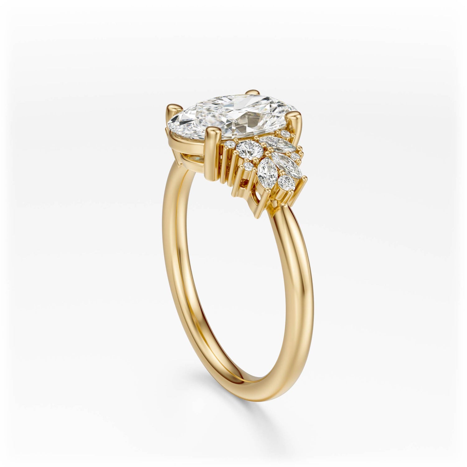 The Rosalie Ring | Oval | Setting Only - Lavender Creek Gems 