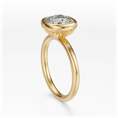 The Bezel Secret Garden Ring | Cushion | Setting Only