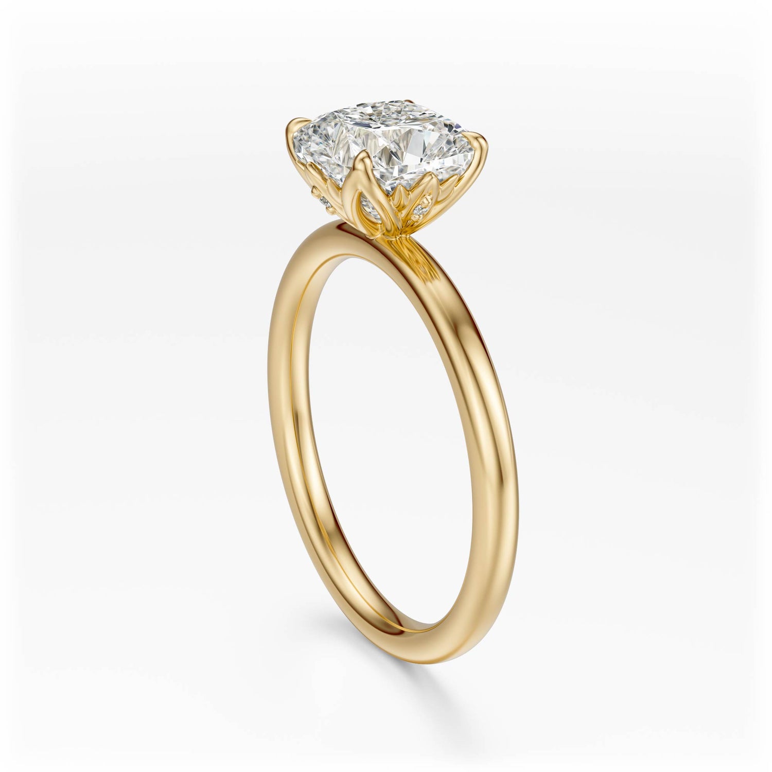The Secret Garden Ring | Cushion | Setting Only