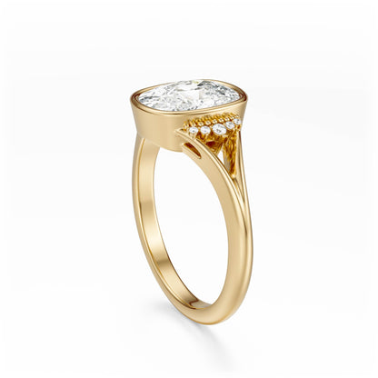 The Bezel Serendipity Ring | Elongated Cushion