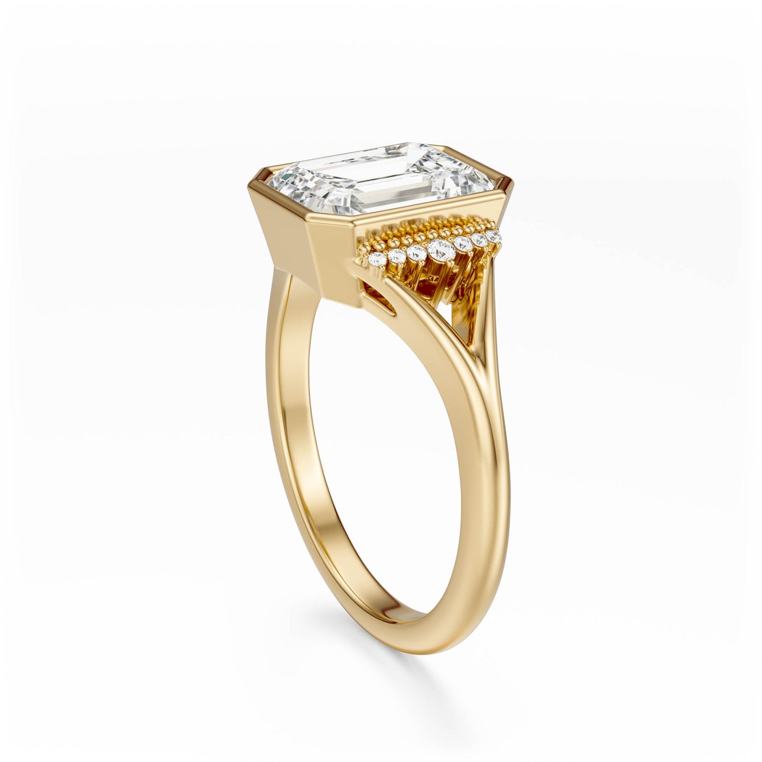 The Bezel Serendipity Ring | Emerald Cut